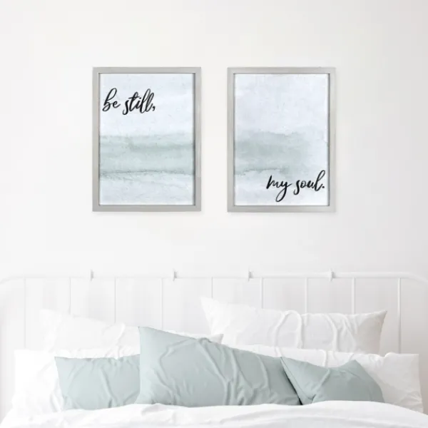 Wall Quotes & Signs-Kirkland's Home My Soul Framed Art Print Blue