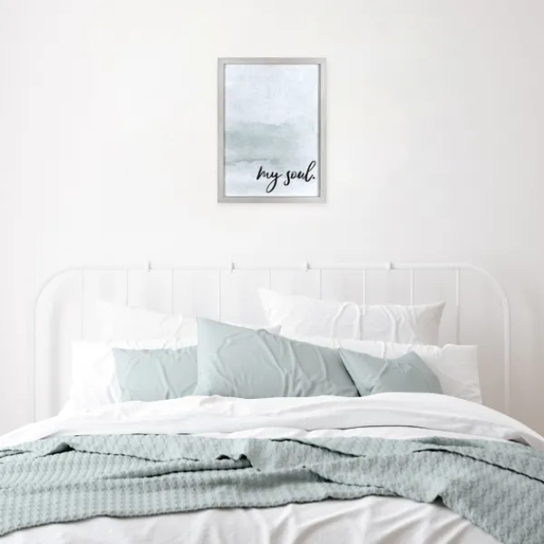 Wall Quotes & Signs-Kirkland's Home My Soul Framed Art Print Blue