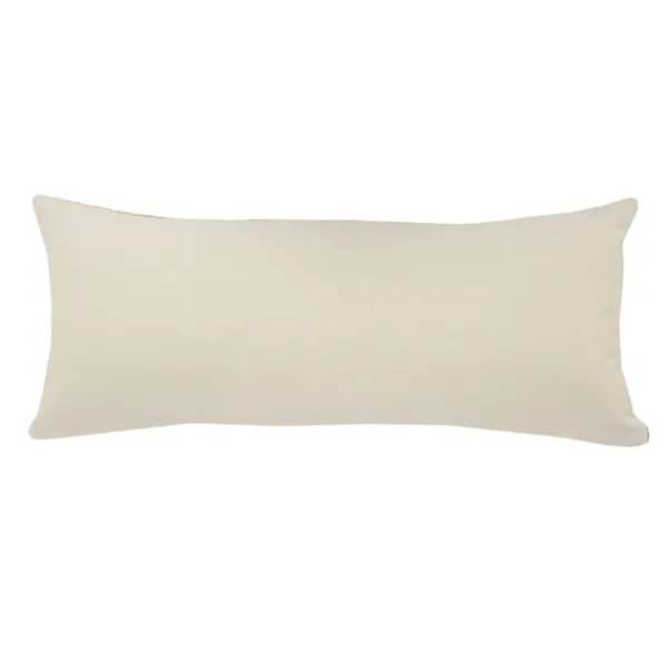Pillows-Kirkland's Home Myrtle Tufted Stripes Lumbar Pillow Blue/Gray/Ivory