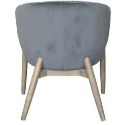 Accent Chairs-Kirkland's Home Nadia Velvet Club Chair Gray