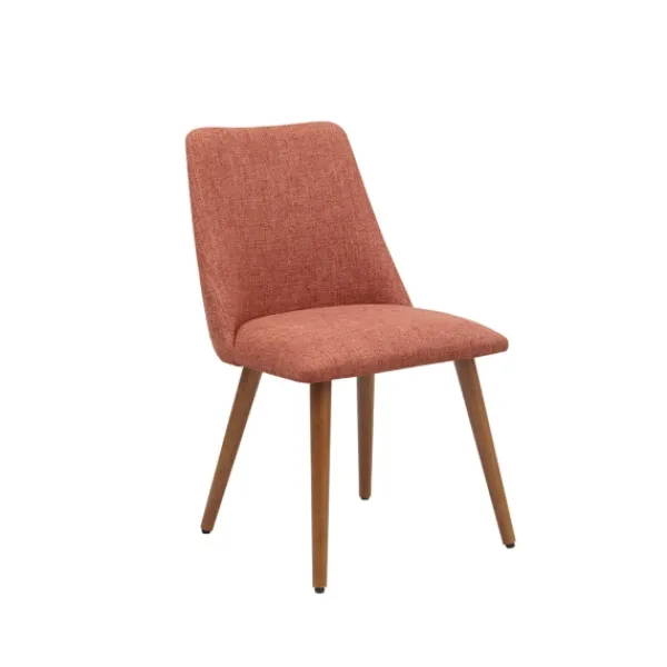 Dining Chairs-Kirkland's Home Nadine Retro Dining Chairs, Set Of 2 Orange
