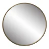 Decorative Mirrors-Kirkland's Home Napa Golden Round Frame Mirror