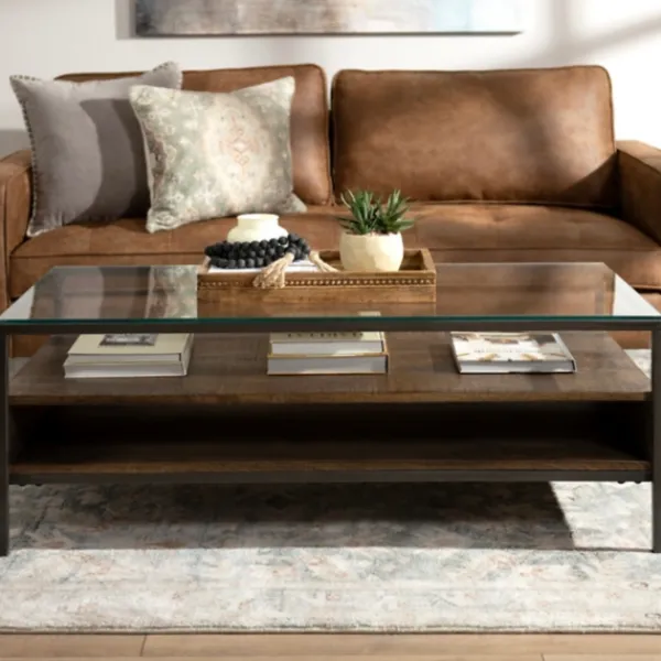 Coffee Tables-Kirkland's Home Nash Coffee Table Brown/Gray