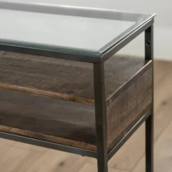 Console Tables-Kirkland's Home Nash Console Table Brown/Gray
