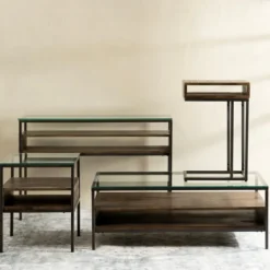 Console Tables-Kirkland's Home Nash Console Table Brown/Gray