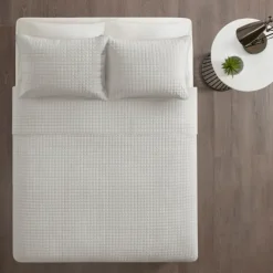 Bedspreads & Coverlets-Kirkland's Home Nash 3-Pc. Reversible King Coverlet Set Gray