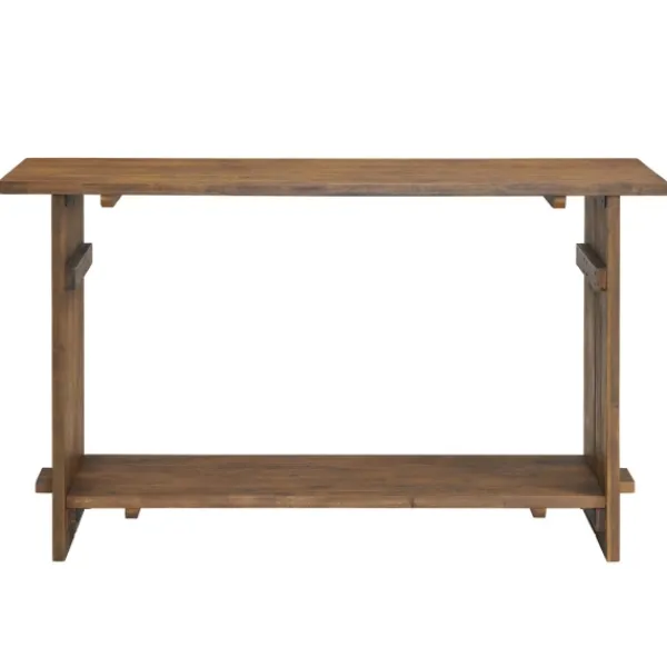 Console Tables-Kirkland's Home Natural Acacia Wood Farmhouse Console