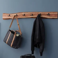 Hooks-Kirkland's Home Natural Acacia Wood Live Edge Wall Hooks