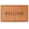 Doormats-Kirkland's Home Natural And Black Welcome Doormat, 48X30 In. Tan/Black