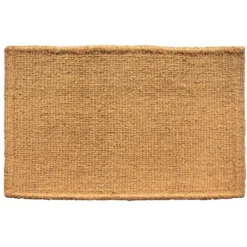 Doormats-Kirkland's Home Natural And Black Welcome Doormat, 48X30 In. Tan/Black