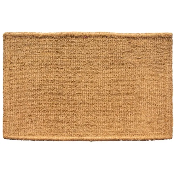 Doormats-Kirkland's Home Natural And Black Welcome Doormat, 48X30 In. Tan/Black