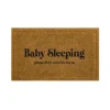 Doormats-Kirkland's Home Natural Baby Sleeping Funny Doormat Tan