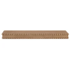 Shelves-Kirkland's Home Natural Beaded Wood Large Floating Shelf