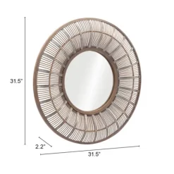 Framed Mirrors-Kirkland's Home Natural Bone Safari Framed Mirror