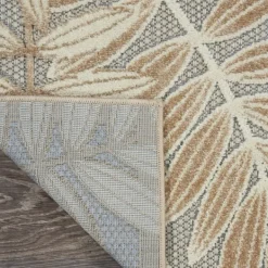 Outdoor Rugs-Kirkland's Home Natural Botanical Outdoor Area Rug, 6X9 Gray/Tan
