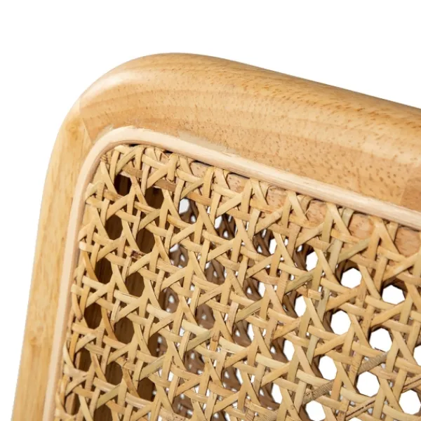 Office Furniture-Kirkland's Home Natural Cane Back Linen Office Chair