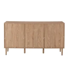 Cabinets & Sideboards-Kirkland's Home Natural Cane Wood Arched Sideboard Cabinet