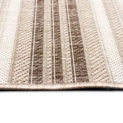 Outdoor Rugs-Kirkland's Home Natural Canva Striped Outdoor Area Rug, 4X7 Tan