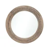 Decorative Mirrors-Kirkland's Home Natural Carved Driftwood Round Wall Mirror