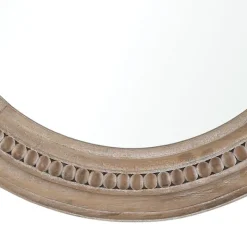 Decorative Mirrors-Kirkland's Home Natural Carved Driftwood Round Wall Mirror