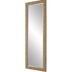 Decorative Mirrors-Kirkland's Home Natural Coastal Full-Length Wall Mirror