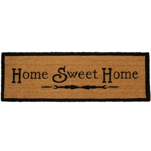 Doormats-Kirkland's Home Natural Coir Home Sweet Home Doormat Tan/Black