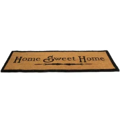 Doormats-Kirkland's Home Natural Coir Home Sweet Home Doormat Tan/Black