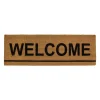 Doormats-Kirkland's Home Natural Coir Welcome Doormat Tan/Black