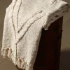 Blankets & Throws-Kirkland's Home Natural Diamond Cotton Blanket Ivory