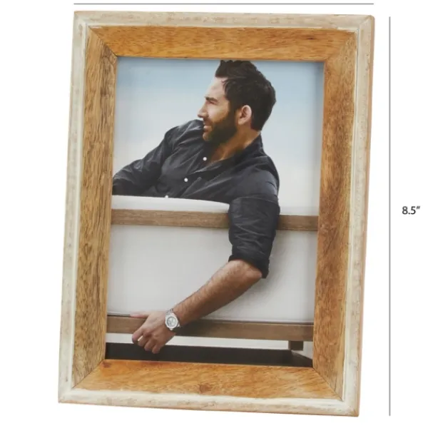 Picture Frames-Kirkland's Home Natural Distressed Picture Frame, 5X7 Tan