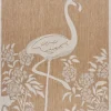 Outdoor Rugs-Kirkland's Home Natural Flamingo Indoor/Outdoor Area Rug, 5X7 Tan/White