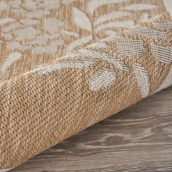 Outdoor Rugs-Kirkland's Home Natural Flamingo Indoor/Outdoor Area Rug, 5X7 Tan/White