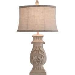 Table Lamps-Kirkland's Home Natural French Country Table Lamp White