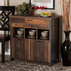 Cabinets & Sideboards-Kirkland's Home Natural Grain Wood Cabinet