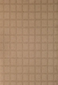 Outdoor Rugs-Kirkland's Home Natural Grid Outdoor Area Rug, 5X7 Tan