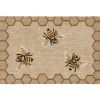 Outdoor Rugs-Kirkland's Home Natural Honeycomb & Bees Outdoor Accent Rug Tan/Yellow