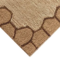 Outdoor Rugs-Kirkland's Home Natural Honeycomb & Bees Outdoor Accent Rug Tan/Yellow