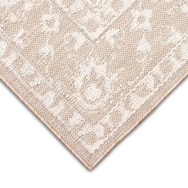 Outdoor Rugs-Kirkland's Home Natural Ivy Indoor/Outdoor Area Rug, 4X7 Tan