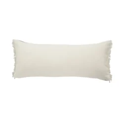 Pillows-Kirkland's Home Natural Jute Braided Stripe Lumbar Pillow Black/Tan/Ivory