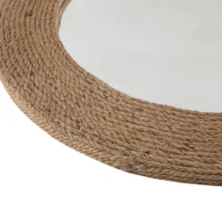 Decorative Mirrors-Kirkland's Home Natural Jute Round Wall Mirror