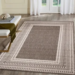 Outdoor Rugs-Kirkland's Home Natural Linear Macy Indoor/Outdoor Area Rug, 4X7 Brown