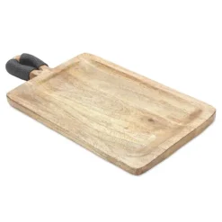 Decorative Trays-Kirkland's Home Natural Mango Wood Decorative Trays, Set Of 2 Tan