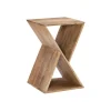 Accent & End Tables-Kirkland's Home Natural Mango Wood Hourglass Accent Table Brown