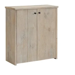 Entryway Furniture-Kirkland's Home Natural Mango Wood Shoe Cubbie