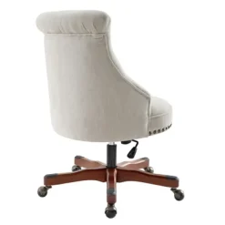 Office Furniture-Kirkland's Home Natural Miller Tufted Office Chair Tan