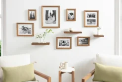 Gallery Wall Frames-Kirkland's Home Natural 10-Pc. Gallery Wall Frame And Shelf Set