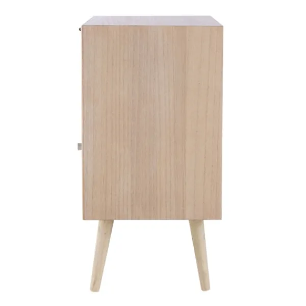 Cabinets & Sideboards-Kirkland's Home Natural Pine And Rat Single Door Cabinet Tan