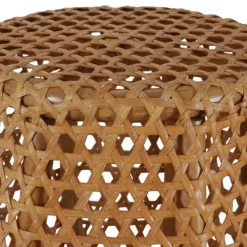Accent & End Tables-Kirkland's Home Natural Rat Drum 2-Pc. Accent Table Set Tan