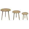 Accent & End Tables-Kirkland's Home Natural Rat Tripod Accent Tables, Set Of 3 Tan