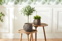 Accent & End Tables-Kirkland's Home Natural Rat Tripod Accent Tables, Set Of 3 Tan